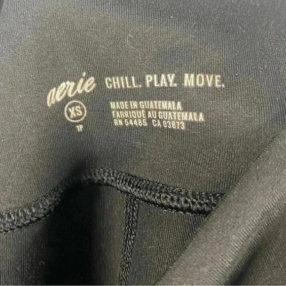 Aerie Black Chill Play Move Leggings - Picture 7 of 8